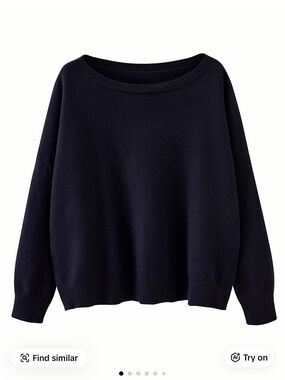 Classic Women's Crewneck Sweater - Black